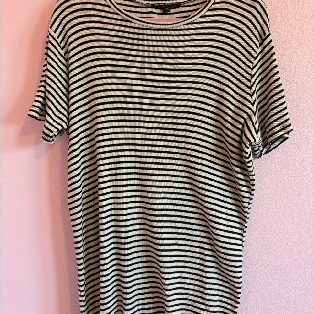 Brandy Melville Black and White t-shirt dress